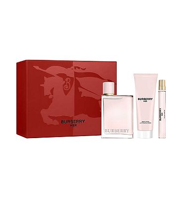 Burberry Her Eau De Parfum Women's Trio Gift Set