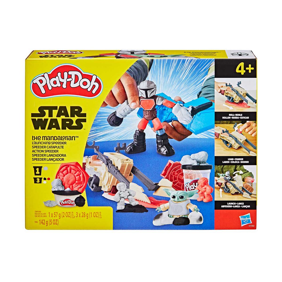 Play Doh Hasbro Star Wars Mandalorian & Grogu Speeder Playset