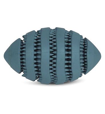 Petface Little Petface Rubber Rugby Treat Ball Dog Toy