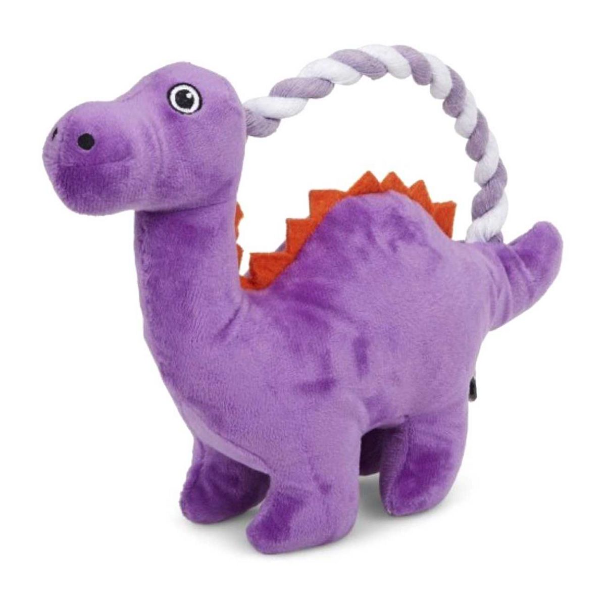 Pet Face Petface Buddies Rope Handle Dinosaur Plush Dog Toy