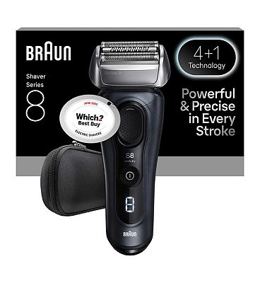 Braun Series 8 Electric Shaver, SensoAdapt for any Beard Density, Wet & Dry Razor for Men, 8603S, Gr
