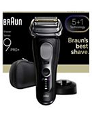 Braun Series 9 PRO+ Electric Shaver, 5+1 Ultra Thin Precision Blades, Pro SensoAdapt, Up to 60 min, Charging Stand, 9610S, Black