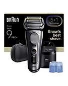 Braun Series 9 PRO+ Electric Shaver, 5+1 Ultra Thin Precision Blades, Pro SensoAdapt, 6in1 SmartCare Center, 9667CC, Silver