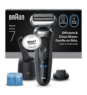 Braun Series 7 Electric Shaver, Up to 60 min, 4in1 SmartCare Center, Cordless, Wet & Dry Razor for M