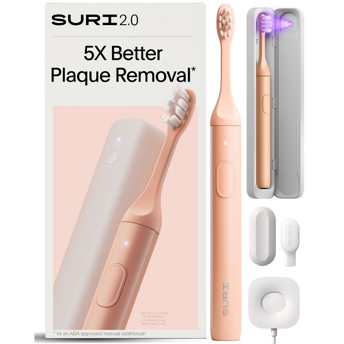 Suri 2.0 Sonic Electric Toothbrush & Uv Travel Case Sunset Bloom