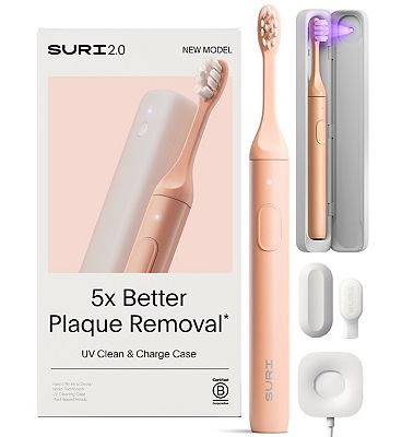 SURI 2.0 Electric Toothbrush & UV Travel Case Sunset Bloom
