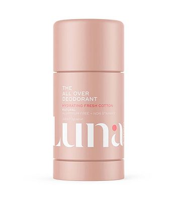 Luna Daily The Hydrating All Over Deodorant Natural Non Staining Aluminium Free Body Deodorant Stick Fresh Cotton 70g (3)