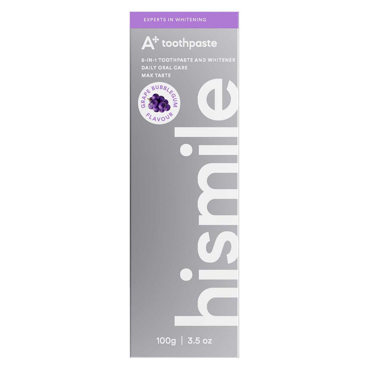 Hismile A+ Whitening Toothpaste Grape Bubblegum 100G