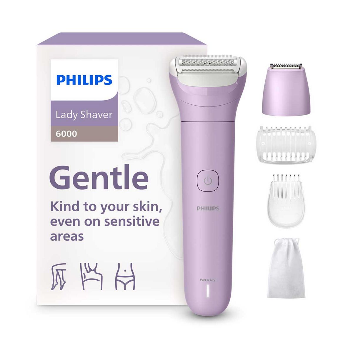 Philips Lady Shave Series 6000 Electric Shaver Brl138/00