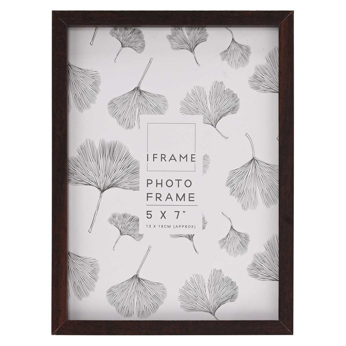 Widdop & Co Iframe Dark Wood Thin Edge Photo Frame 5X7 Inches