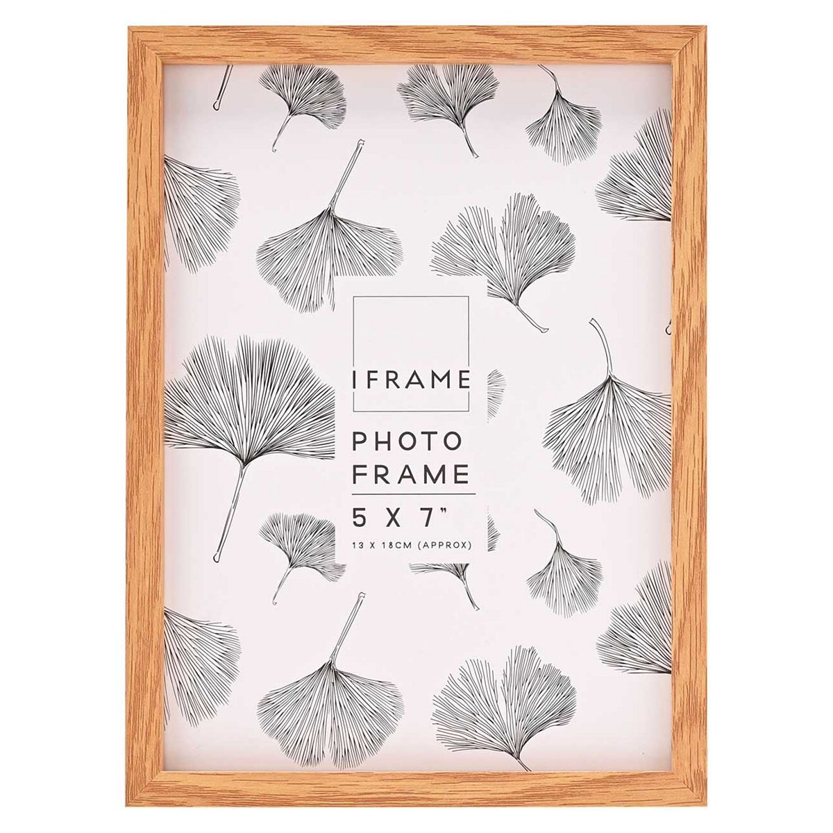 Widdop & Co Iframe Light Wood Thin Edge Photo Frame 5X7 Inches