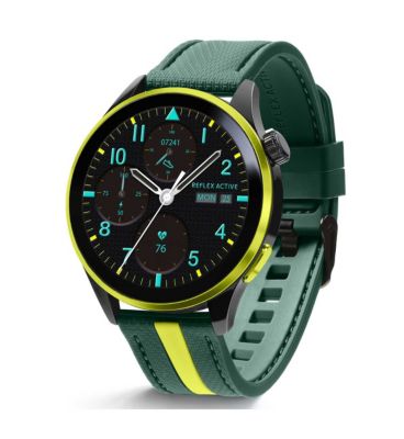 Reflex Active Series 54 Amoled Built in GPS Calling Watch Green