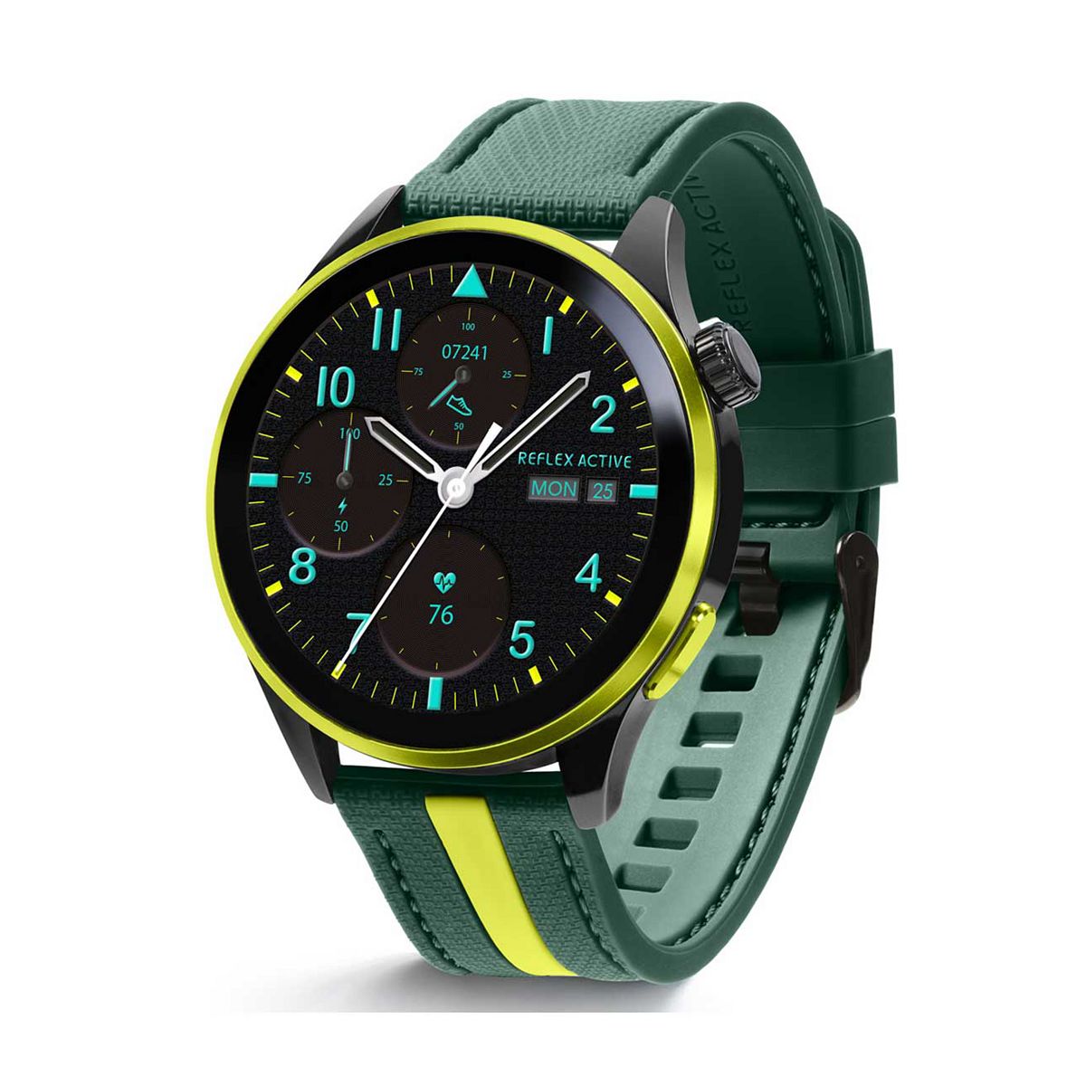 Reflex Active Series 54 Amoled Built In Gps Calling Watch Green