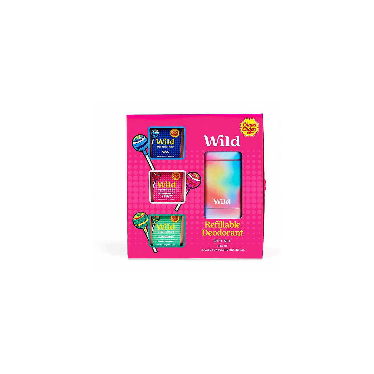 Wild & Chupa Chups Refillable Deodorant Gift Set