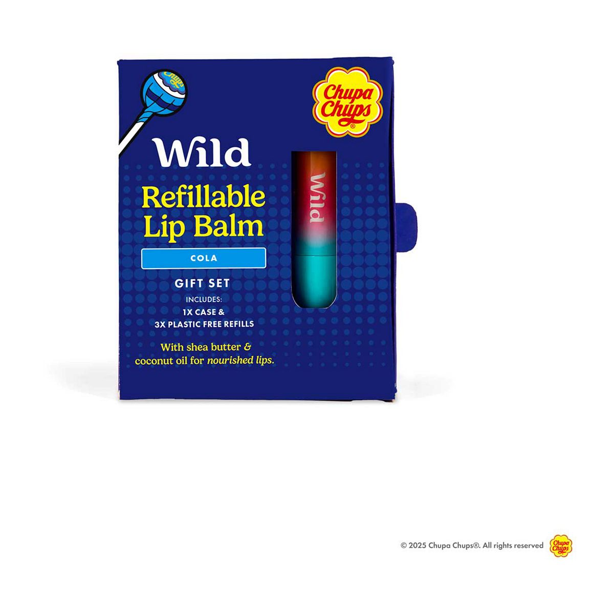 Wild & Chupa Chups Refillable Lip Balm Gift Set