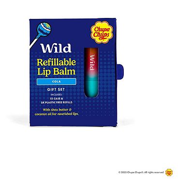 Wild & Chupa Chups Refillable Lip Balm Gift Set