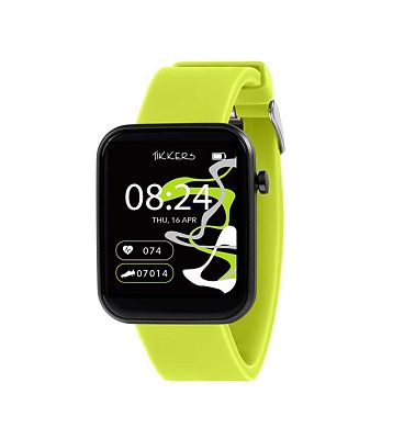 Tikkers Kids Series 13 Green Silicone Strap Smart Watch
