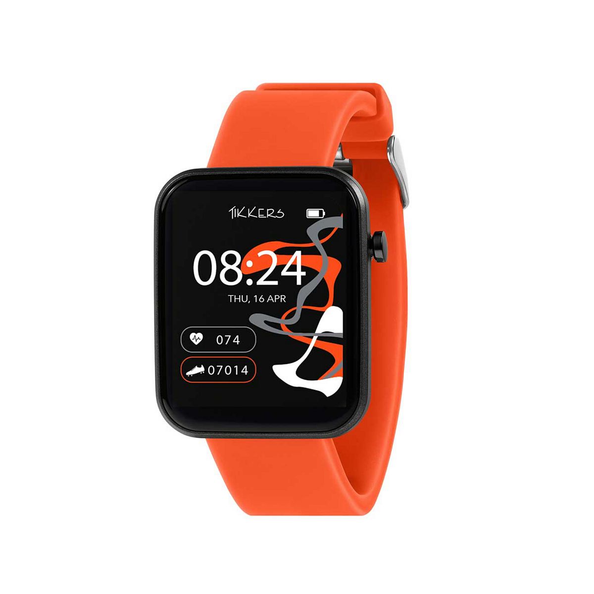 Tikkers Kids Series 13 Orange Silicone Strap Smart Watch