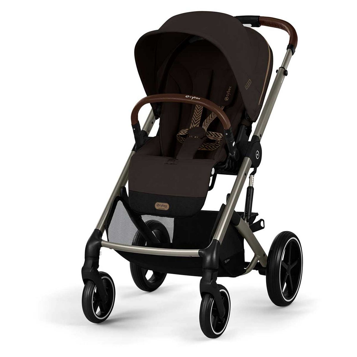 Cybex Balios S Lux Pushchair Chocolate Brown, Taupe Chassis, 0-4 Years
