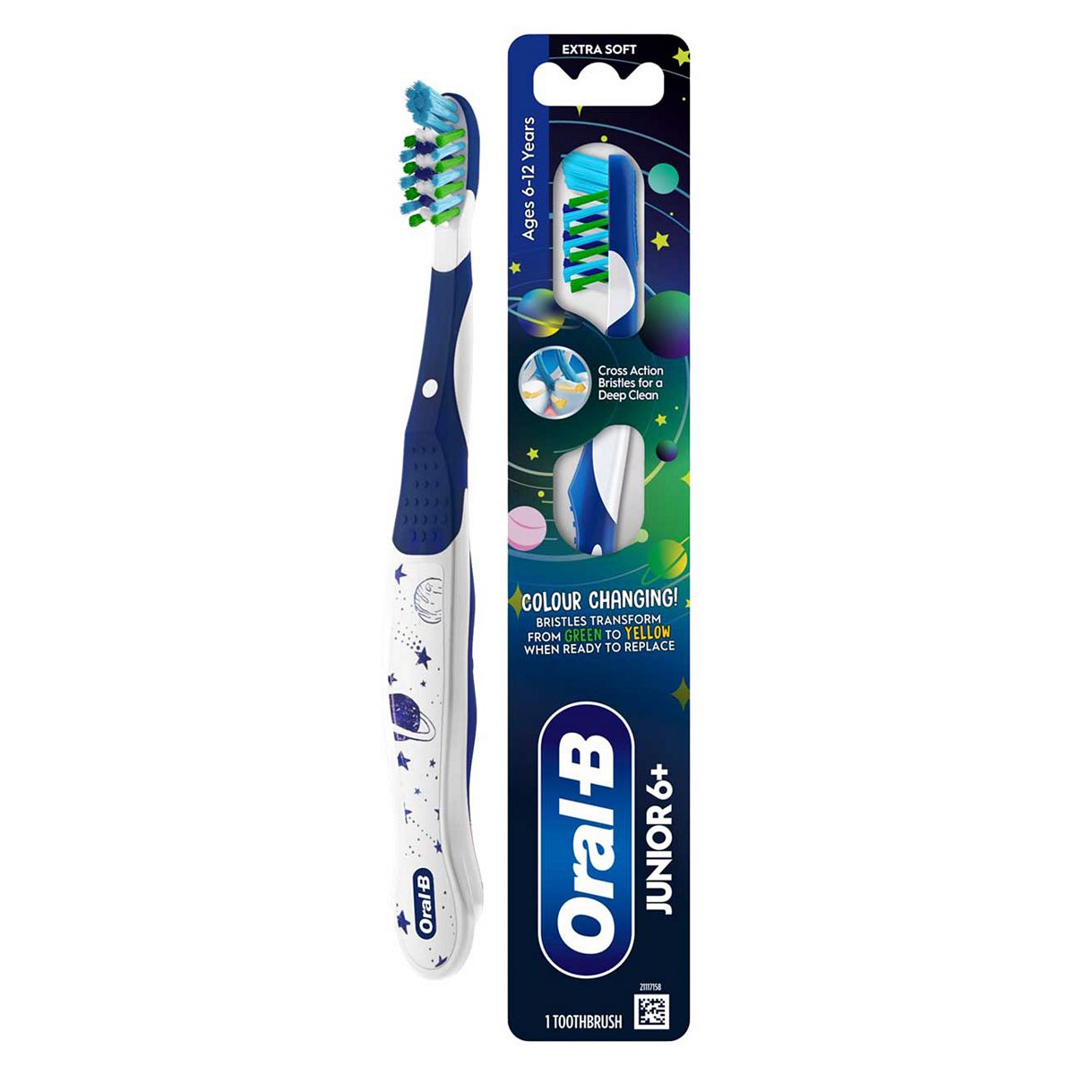 Oral B Oral-B Junior Manual Toothbrush Extra Soft Bristles 6-12 Years 1