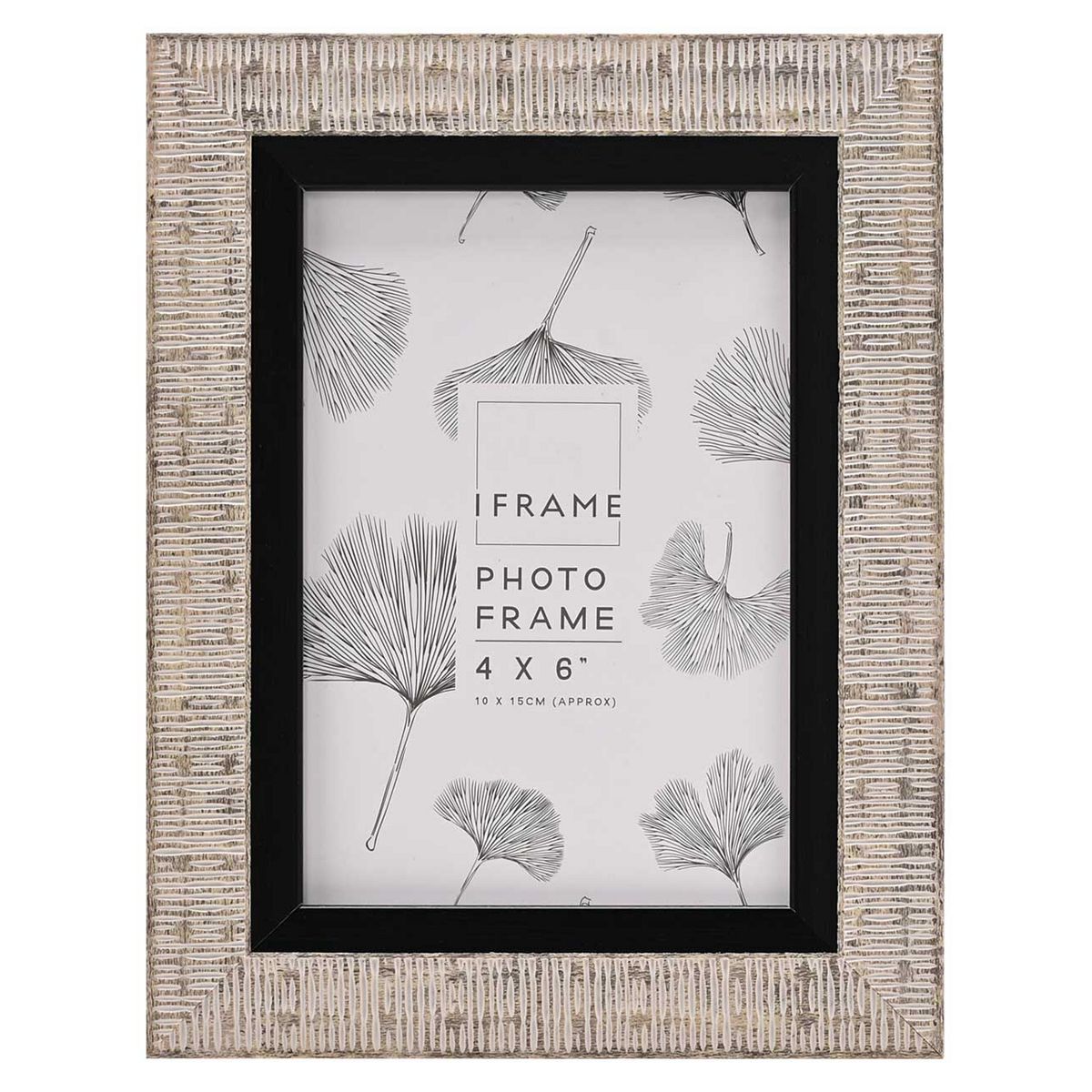 Widdop & Co Iframe Grey Finish Photo Frame 4X6 Inches