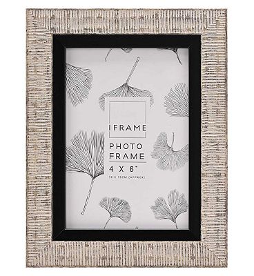 iFrame Grey Finish Photo Frame 4x6 Inches