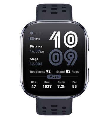 Amazfit Bip 6 Amoled Smartwatch Black 1.97 Inch