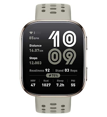 Amazfit Bip 6 Amoled Smartwatch Stone 1.97 Inch