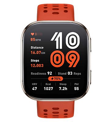 Amazfit Bip 6 Amoled Smartwatch Red 1.97 Inch