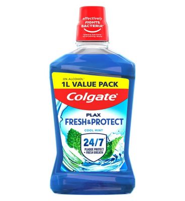 Colgate Plax Cool Mint Blue Mouthwash 1L - Boots Ireland