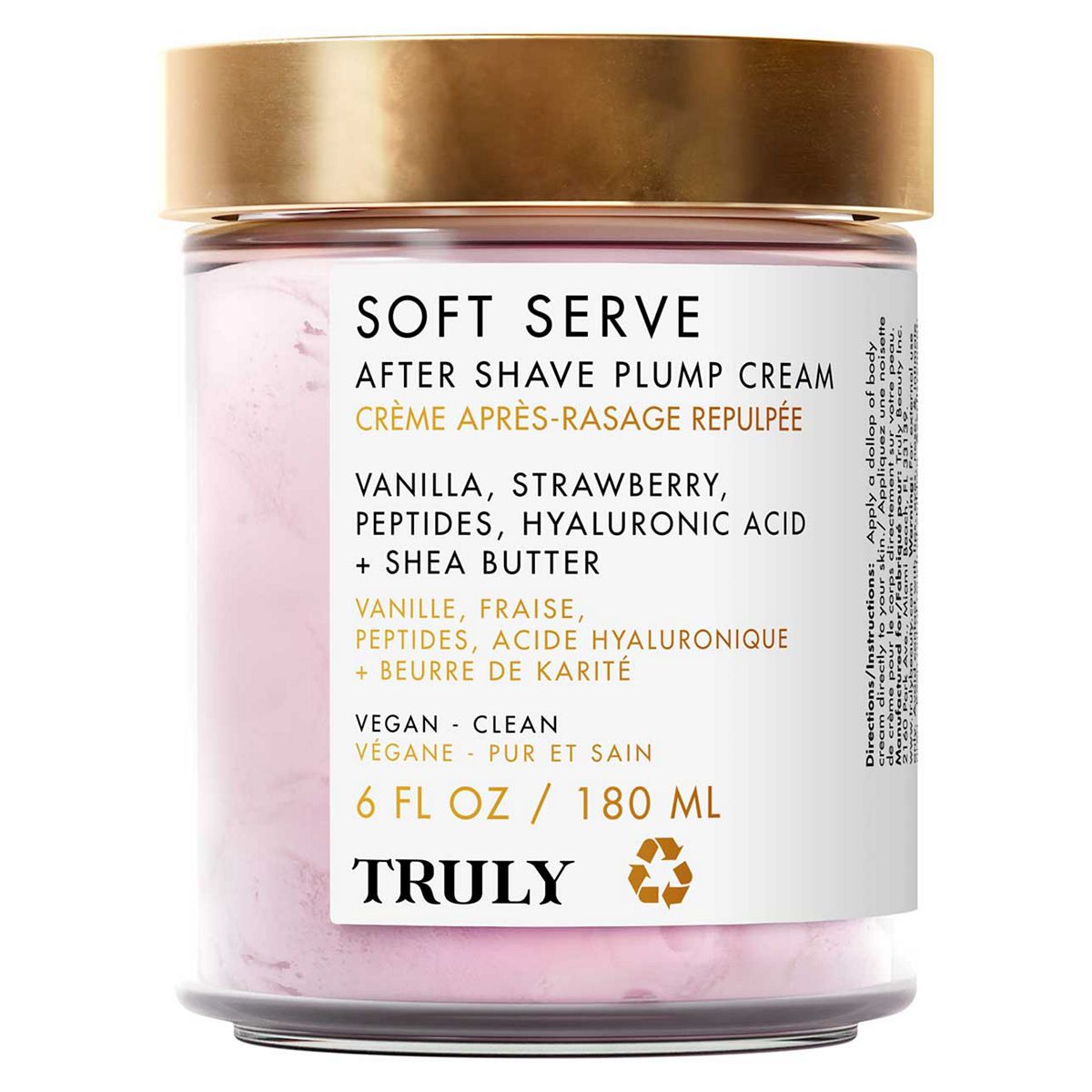 Truly Beauty Inc Truly Soft Serve Aftershave Plump Cream 180ml