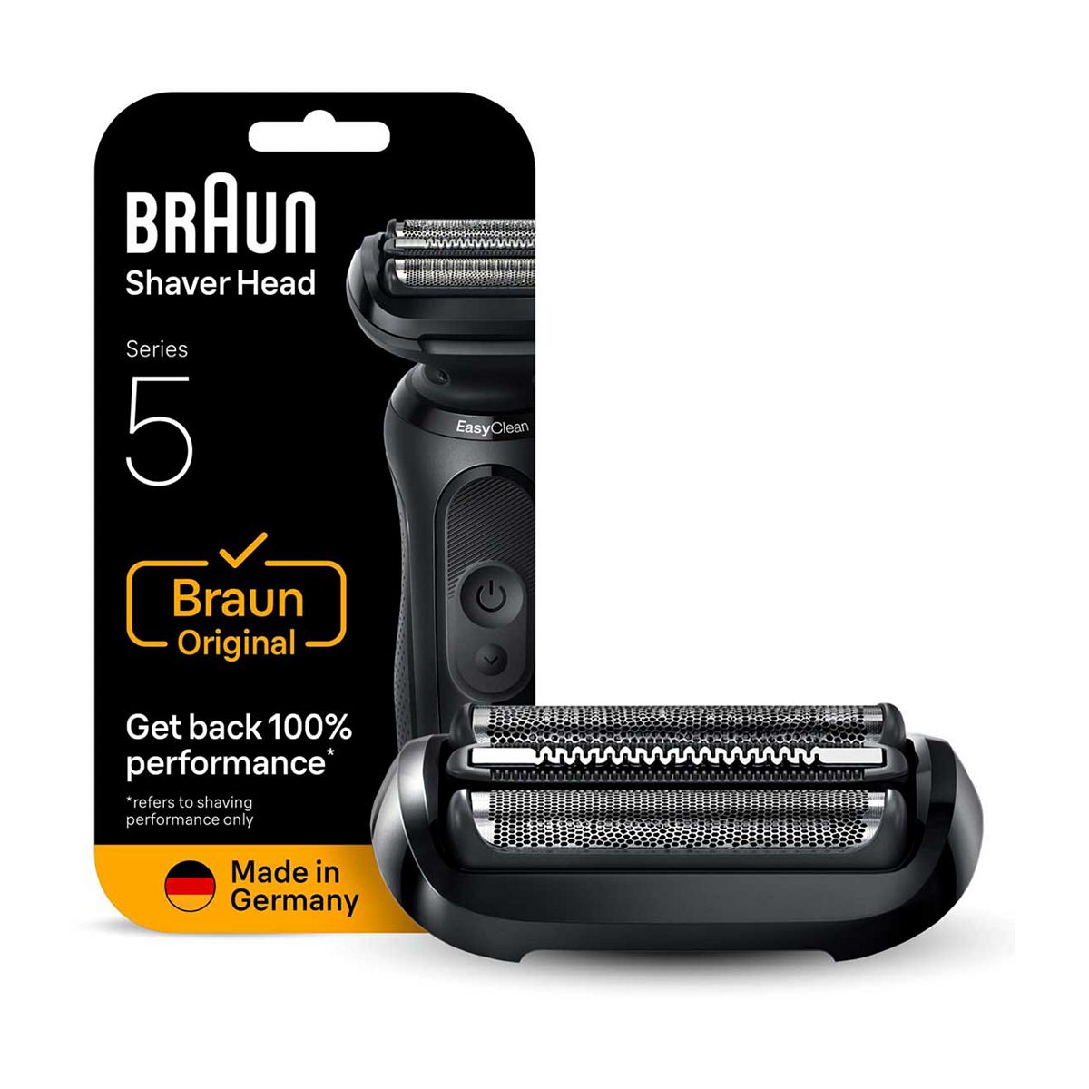 Braun Series 5 Electric Shaver Original Replacement Head, Compatible With 50, 51, 52 Generations Shavers, 54B