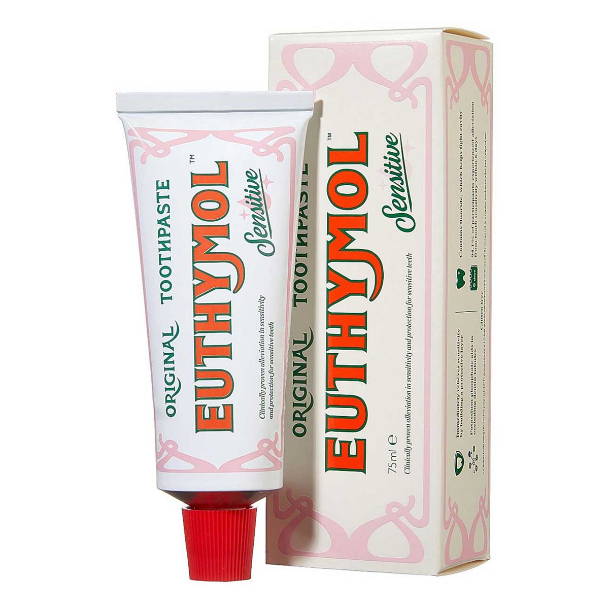 Euthymol Sensitive Gentle Stain Removal Toothpaste 75Ml