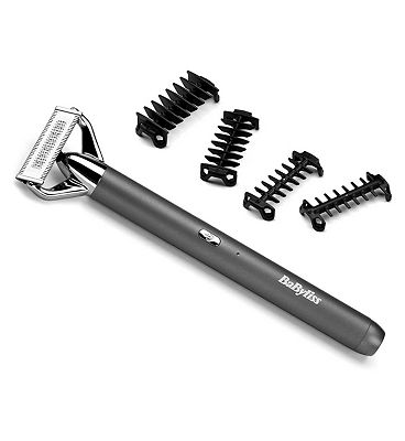BaByliss Super-X Metal Series X-Blade Beard & Stubble Trimmer (Silver)