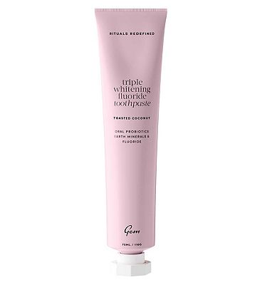 Gem Triple Whitening Fluoride Toothpaste Toasted Coconut 110G