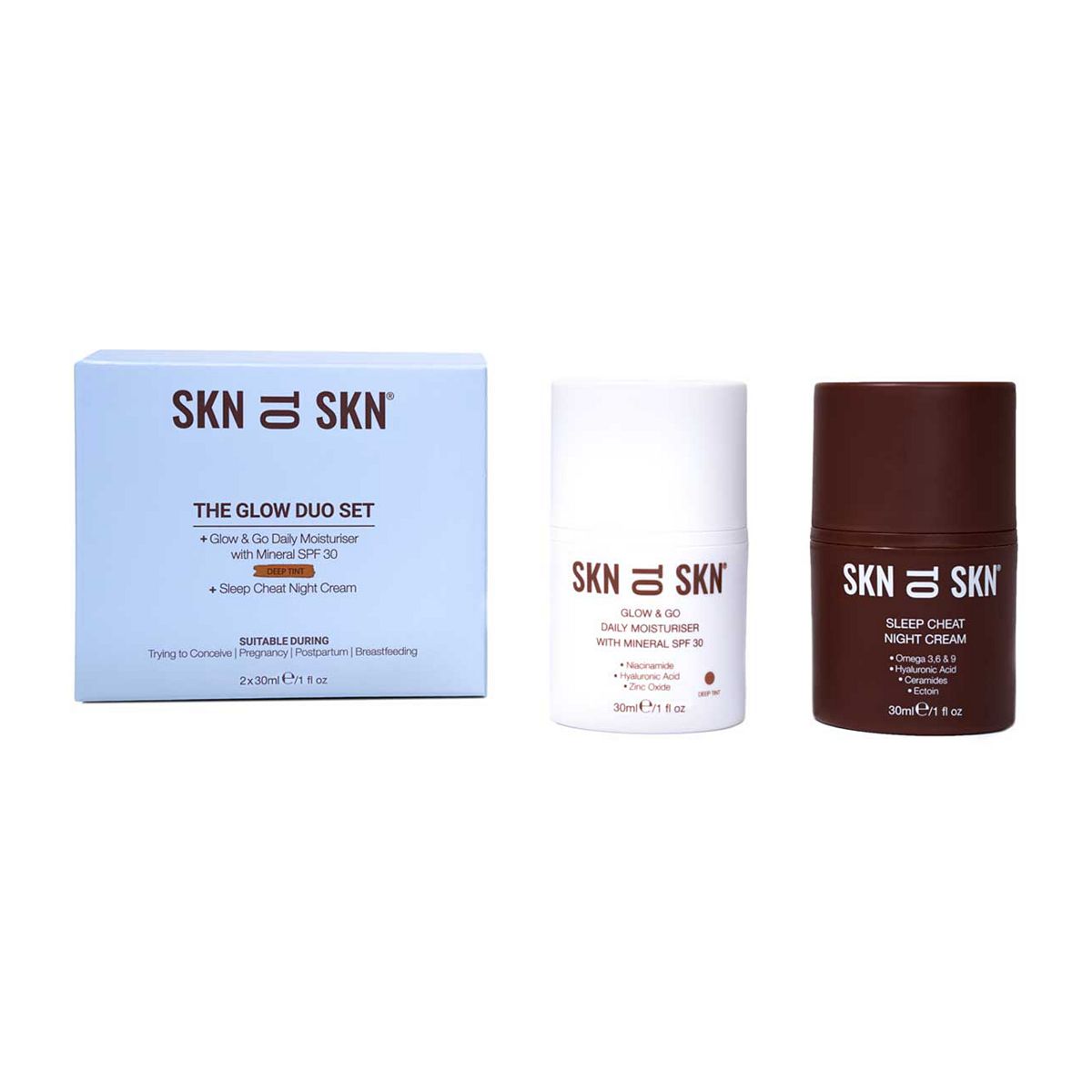 Skn To Skn The Glow Duo Deep Tint Set 30ml
