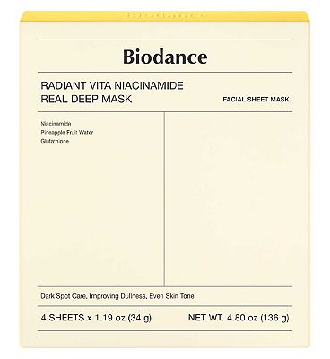 Biodance Radiant Vita Niacinamide Real Deep Mask 34g 4s