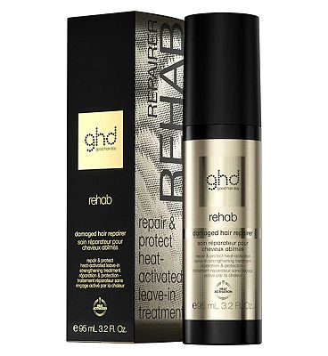 ghd Rehab Damaged Hair Repairer, Heat-Activated Leave-In Strengthening Treatment To Repair & Protect