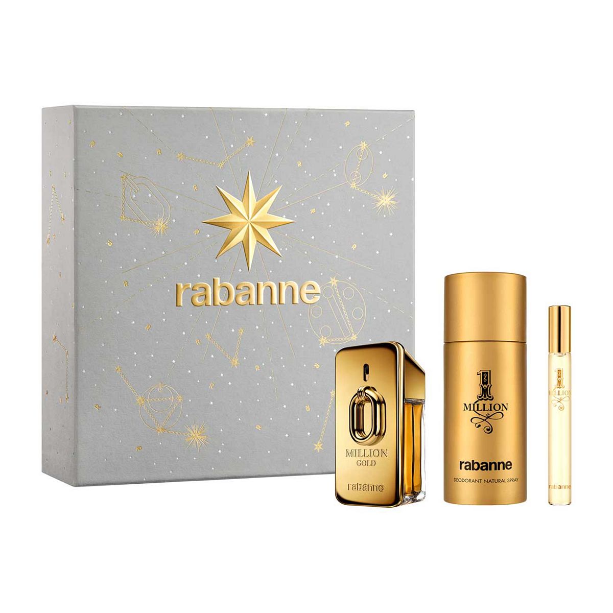 Rabanne Million Gold Eau De Parfum Intense 50Ml Gift Set
