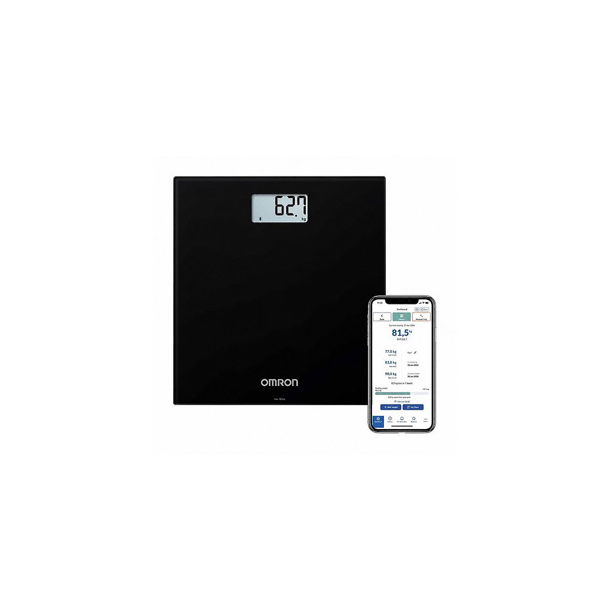 Omron Hn300T2 Intelli It Digital Scales (Black)