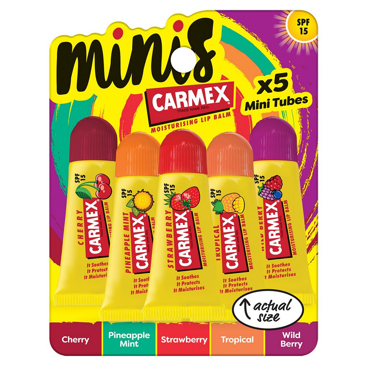 Carmex Mini Tubes Lip Balm Spf15 Set