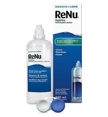 Click to view product details and reviews for Bausch Lomb Renu Multiplus Contact Lens Cleaning Solution 240ml.
