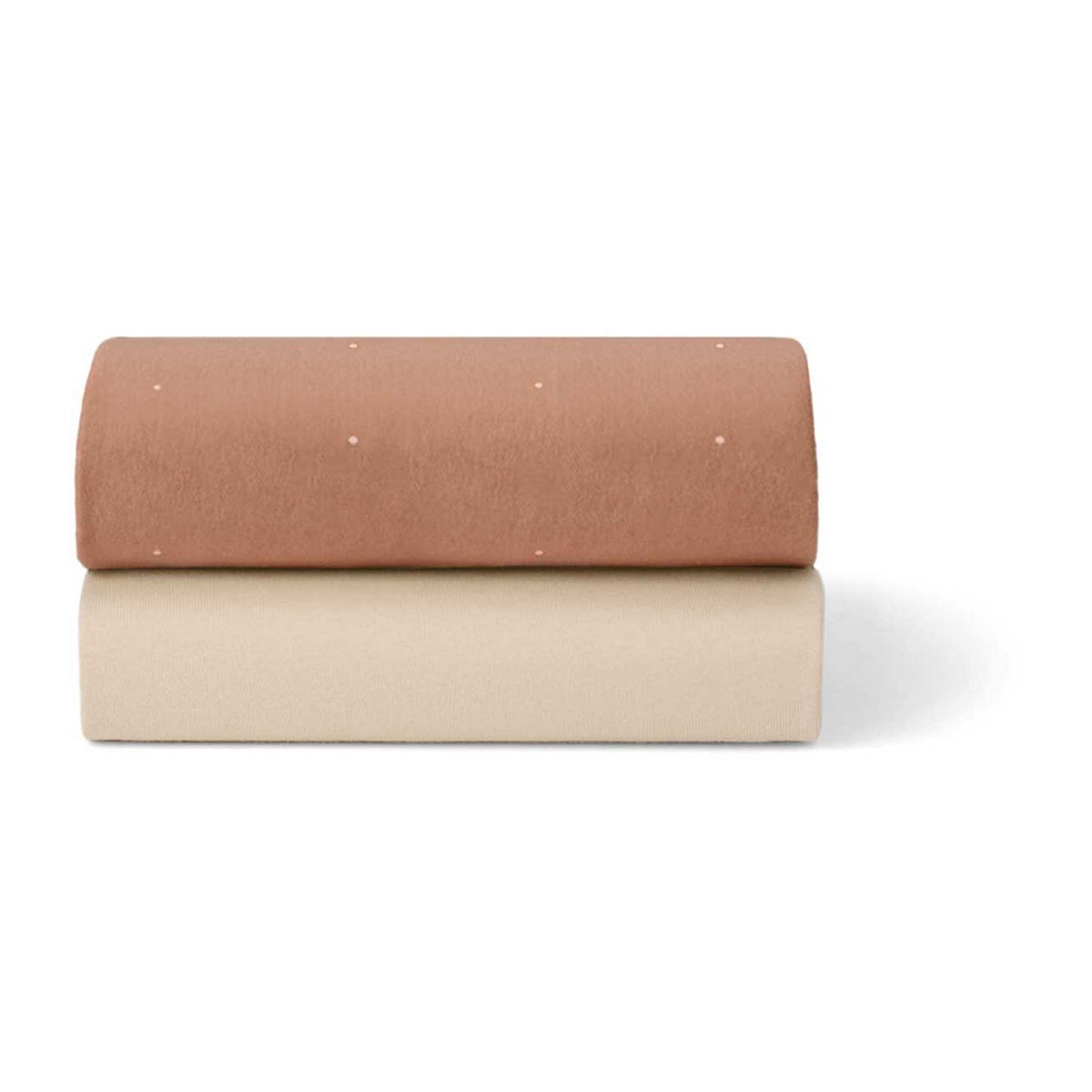 Snuz Twin Pack Crib Sheets - Blush Dot