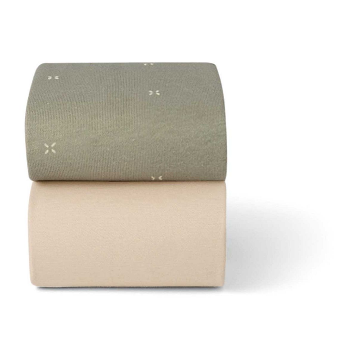 Snuz Twin Pack Cotbed Sheets - Sage Cross