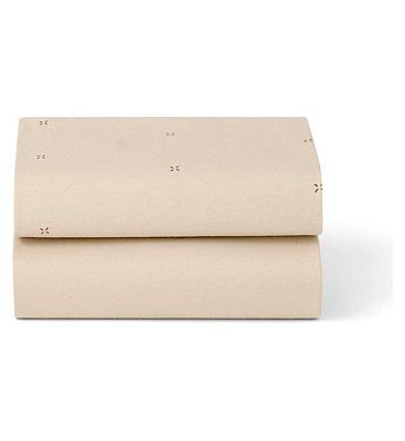 Snuz Twin Pack Crib Sheets - Cashmere Cross