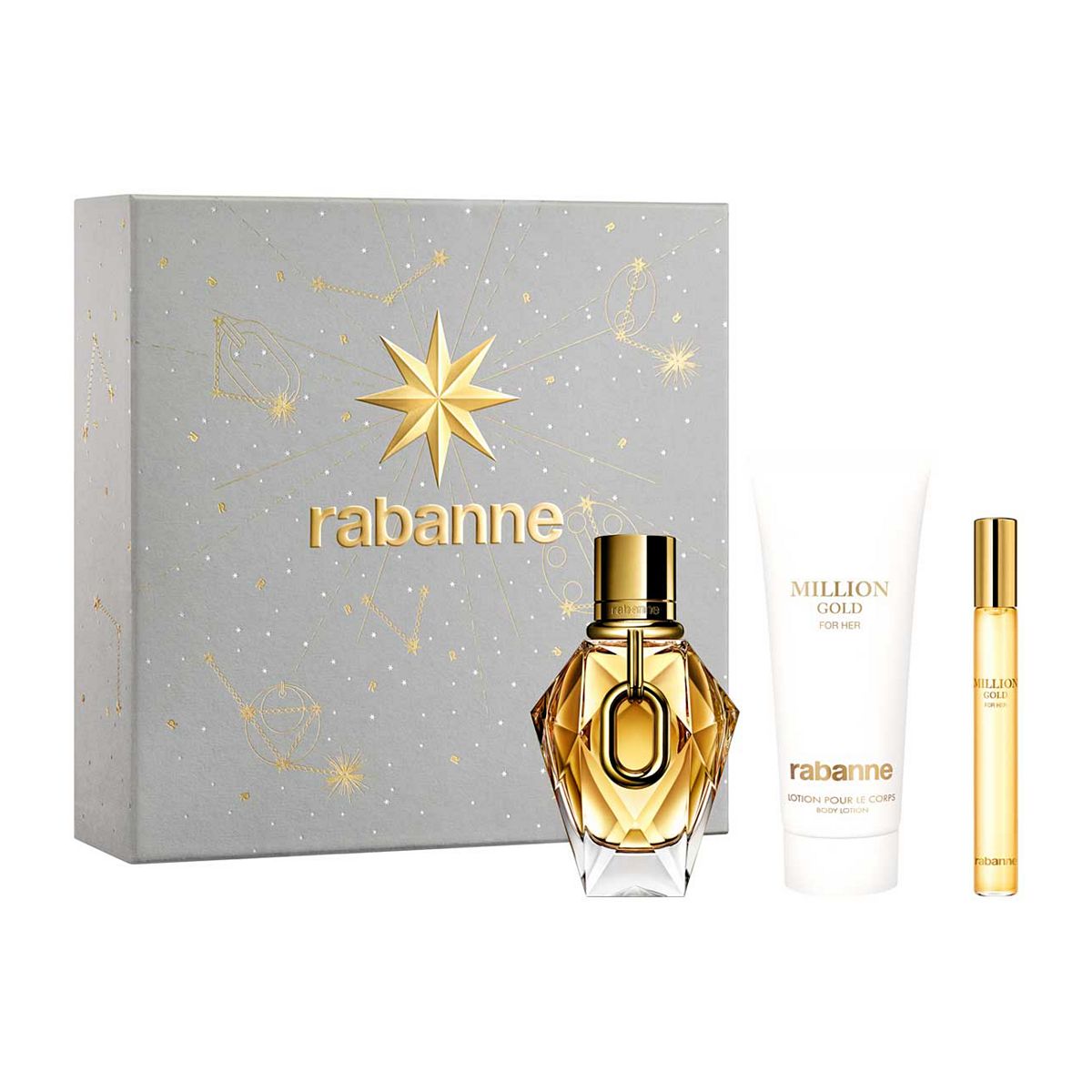 Rabanne Million Gold For Her Eau De Parfum 50Ml Gift Set