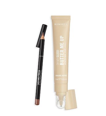 Rimmel Butter Me Up Gloss and Liner Cappuccino Vanilla duo