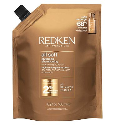 Redken All Soft Shampoo Refill Pouch 500ml