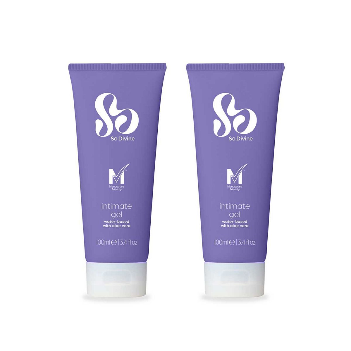 So Divine Intimate Water Based Lubricant Gel With Aloe Vera 100Ml Twinpack