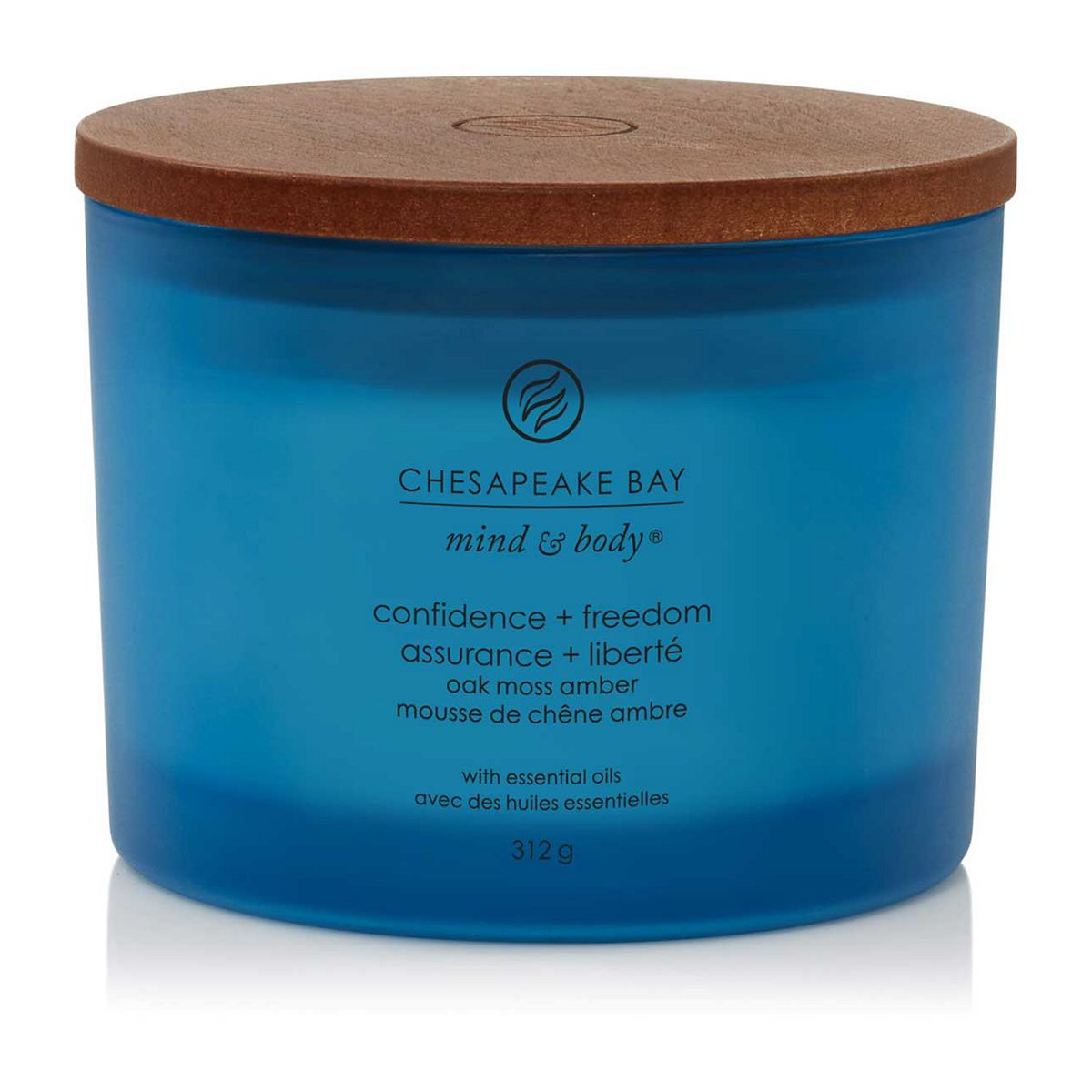 Chesapeake Bay 3 Wick Candle Confidence And Freedom Oak Moss Amber 312G